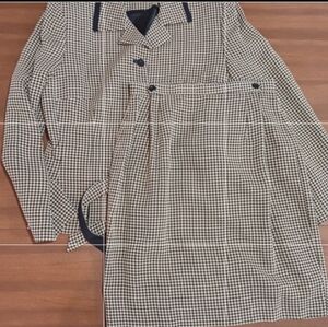 Ann Taylor Skirt Suit Size 10 And 12 Two Piece Set Houndstooth Belt